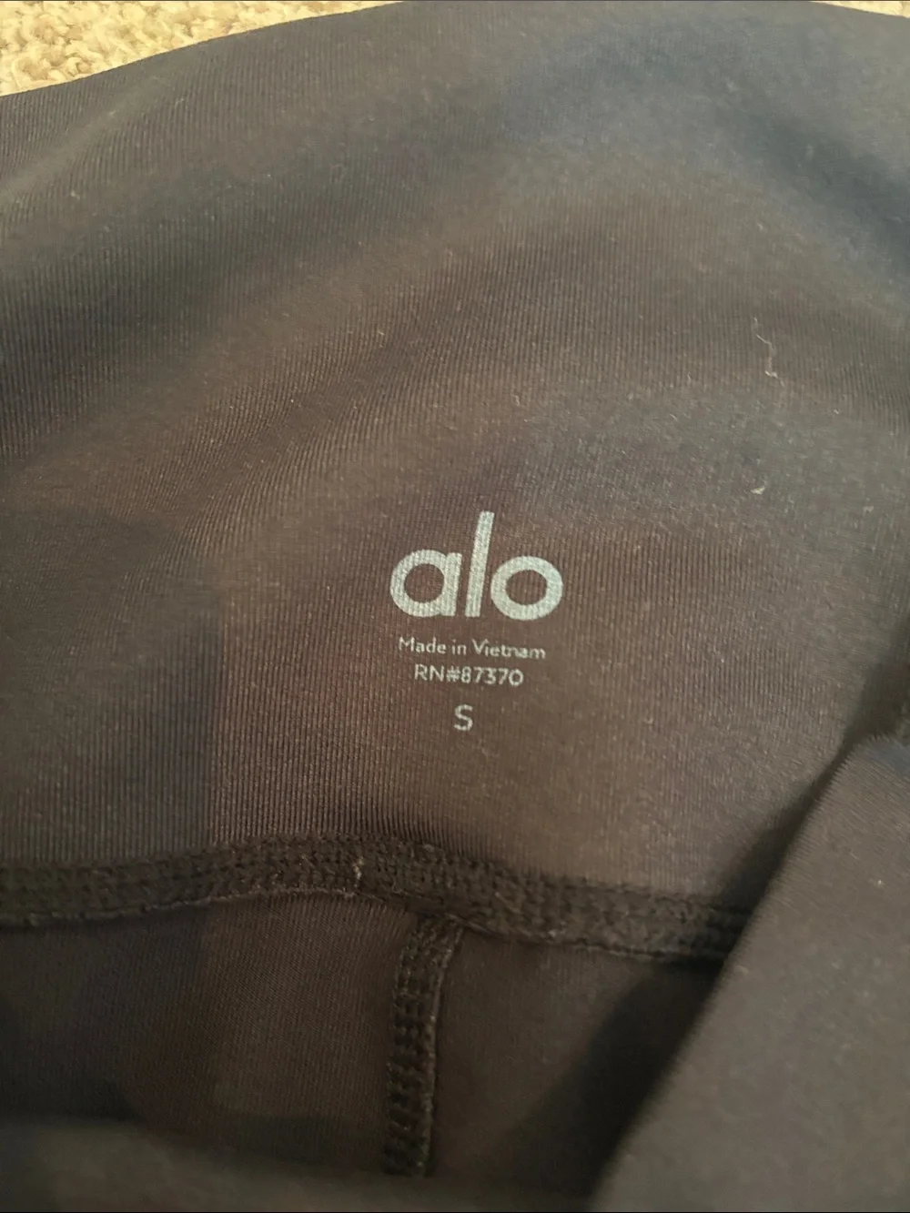 ALO Black Yoga Black Performance Leggings